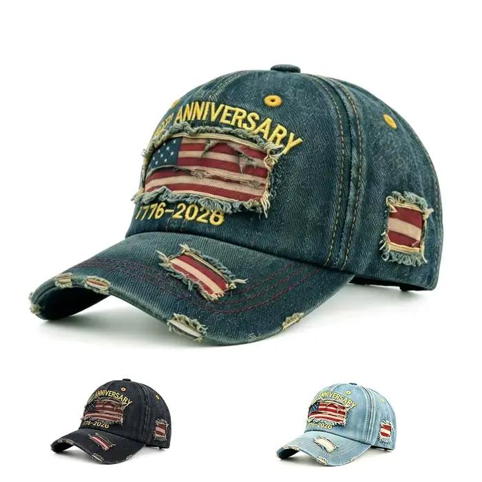 Casquette de baseball en sergé pour le 250e anniversaire