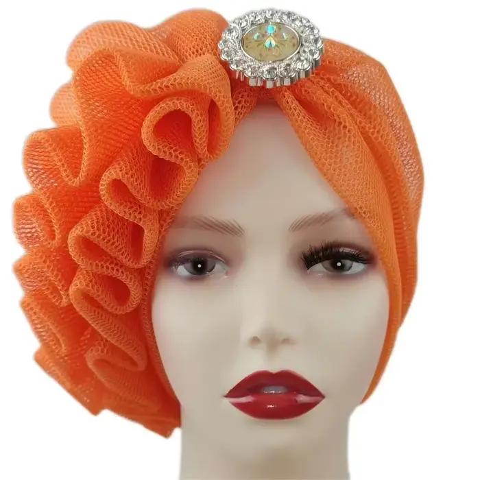 Chapeaux de couleur unie pour femmes africaines