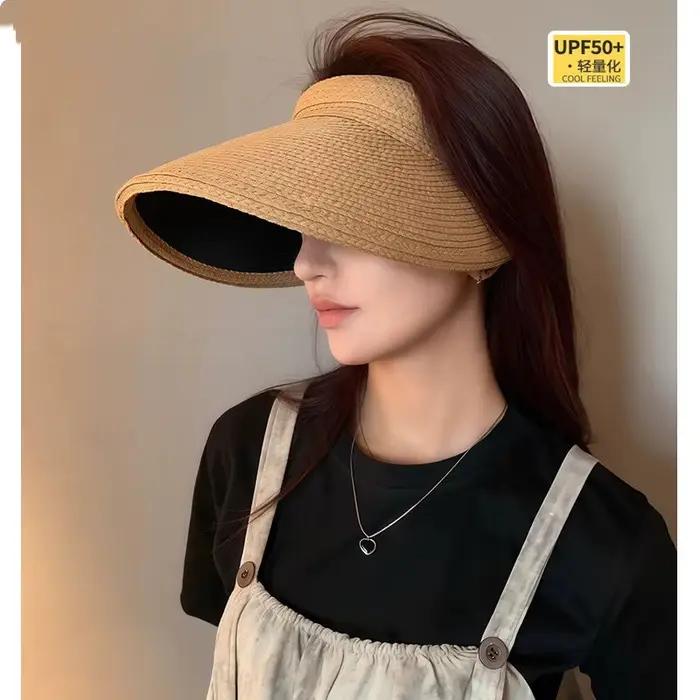 Chapeau de soleil d'été pliable pour femme