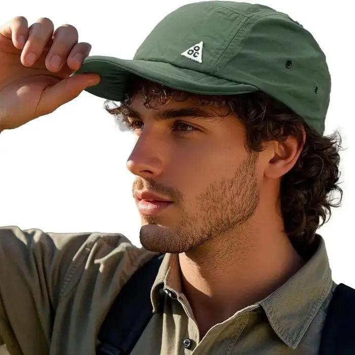 Casquette de camionneur d'été 5 panneaux casquettes de Baseball hommes femmes à bord court papa chapeaux plat Bill