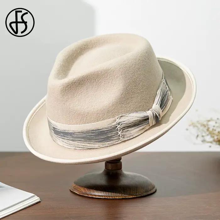 Casquette de jazz en feutre élastique pour hommes et femmes