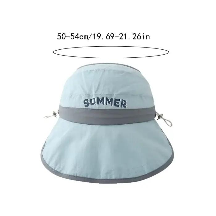 Chapeau de soleil confortable à grand bord pour bébé