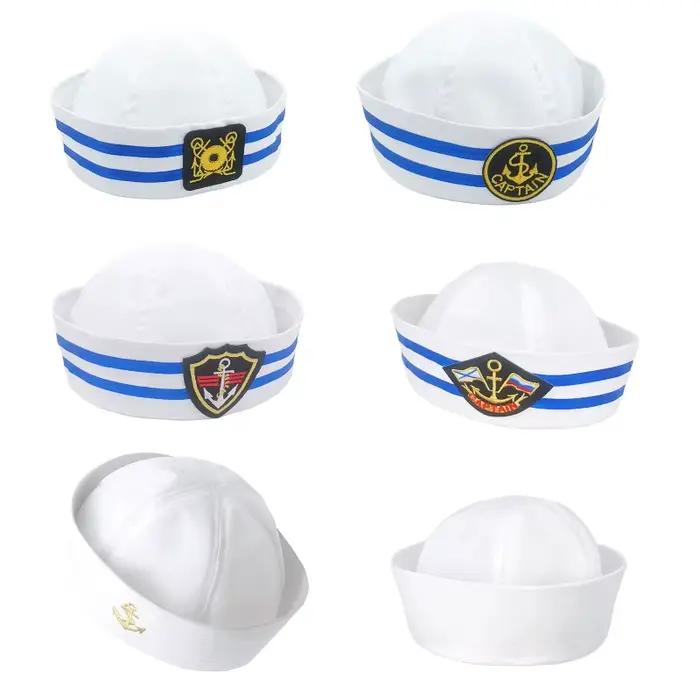 Chapeau de marin bleu marine à la mode pour hommes et femmes