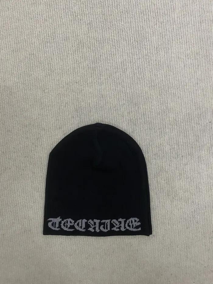 Chapeau tricoté en Jacquard Alphabet Hip Hop Casquette Hip Hop Adulte Unisexe Élégant Décontracté Hiver Occasions Spéciales