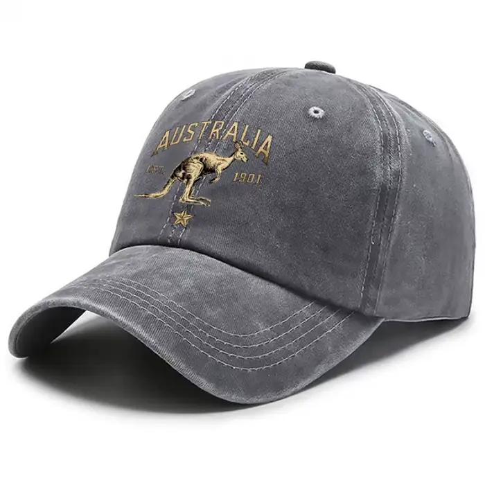 Une casquette à imprimé kangourou d'Australie
