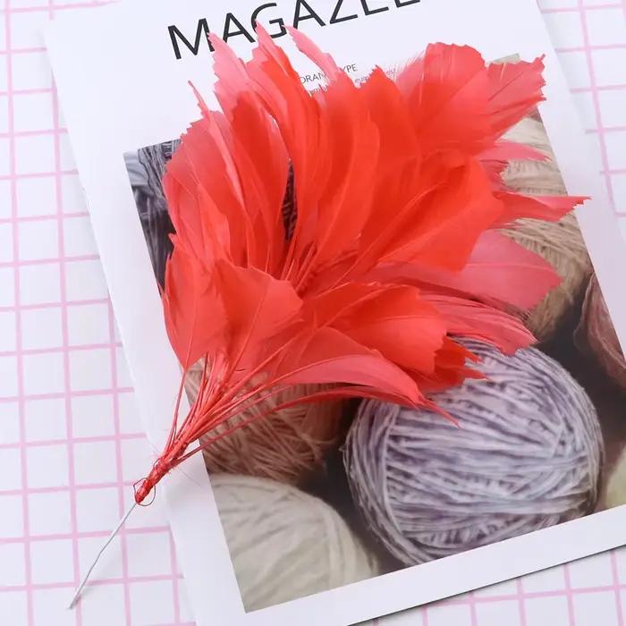 Fleur de Plumes de poulet pour chapeaux
