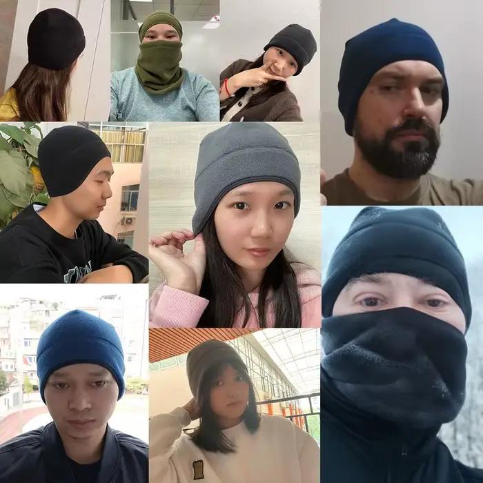 Chapeaux d'hiver thermiques en polaire pour hommes et femmes