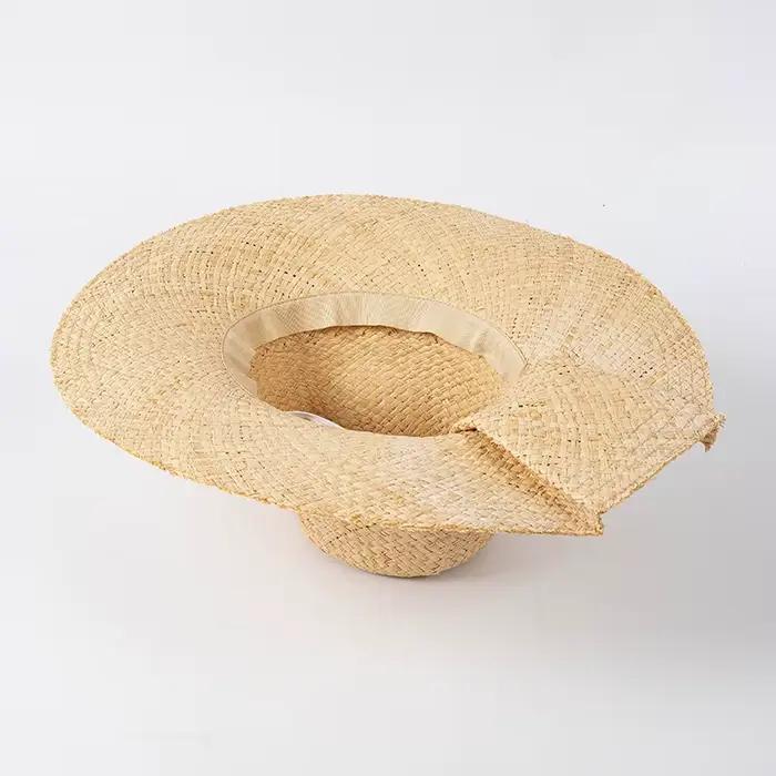 Chapeaux de paille en raphia pour hommes et femmes