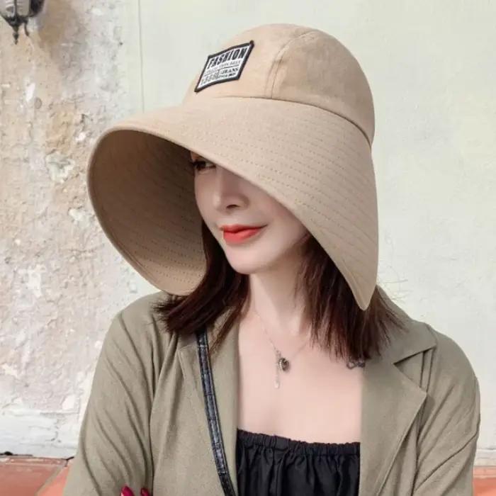 Chapeau de protection solaire coton pour femmes, visière sportive, chapeau d'été à grand bord, protection UV moderne et respirant
