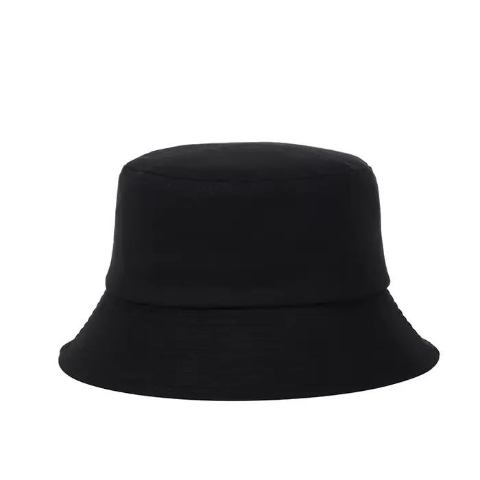 Chapeau Bob en coton uni personnalisé avec logo brodé
