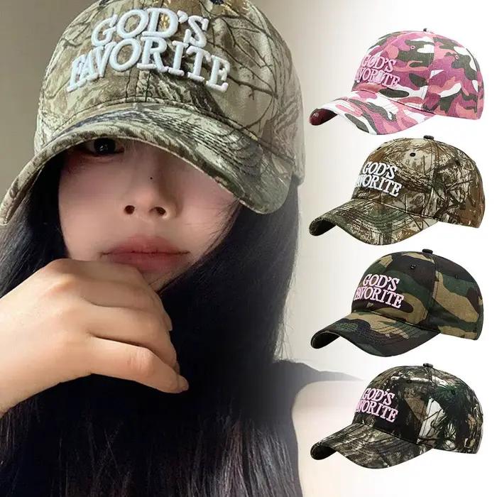 Casquette de baseball rétro camouflage 3D brodée