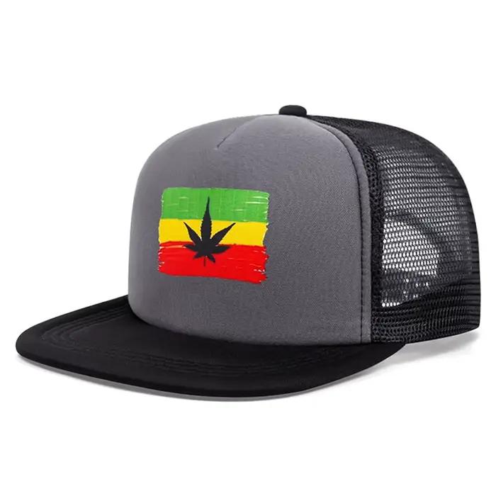 Nouveau Chapeau à Bord Plat 2026 Imprimé Feuille d'Erable Casquette de Baseball Unisexe Protection Solaire Occasions Extérieures Hip Hop Style Sport Polyester Décontracté