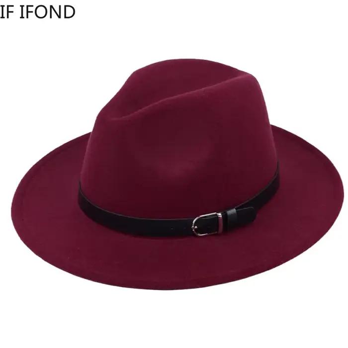 Chapeau Fedora britannique classique pour hommes et femmes