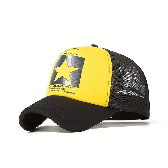 Casquette de baseball imprimée étoile à cinq branches
