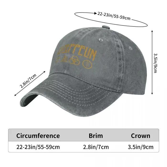 Casquette de Baseball à visière Led Zeppelins pour hommes et femmes