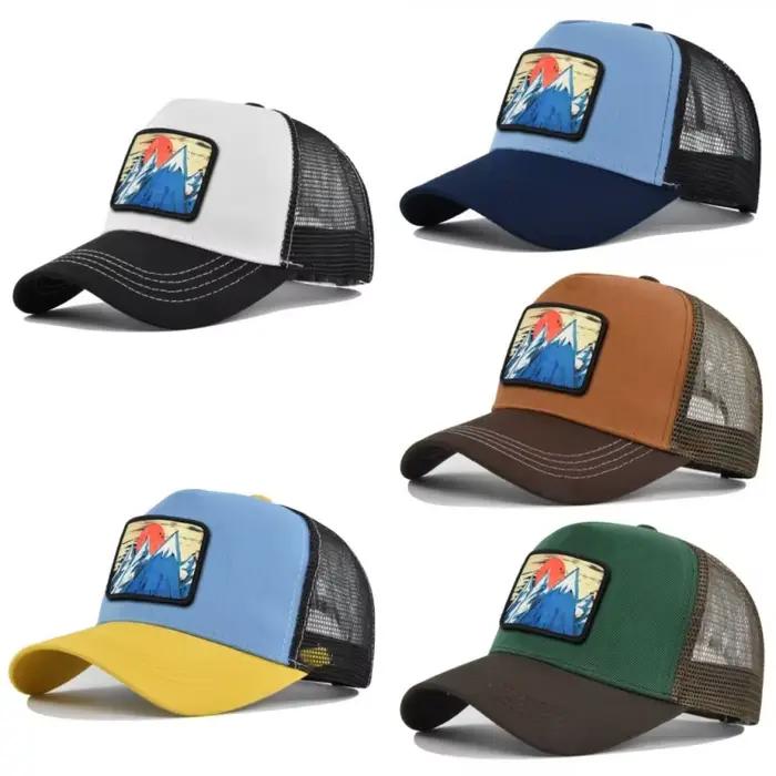 Casquette de baseball respirante en maille avec broderie pour femmes et hommes