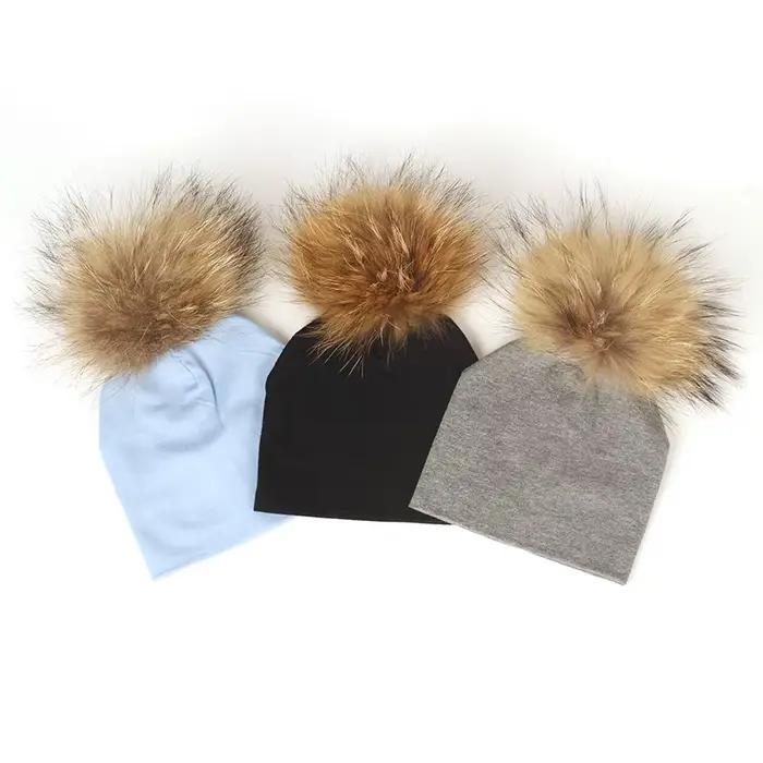 Geebro – bonnets en coton doux pour bébés de 0 à 3 mois