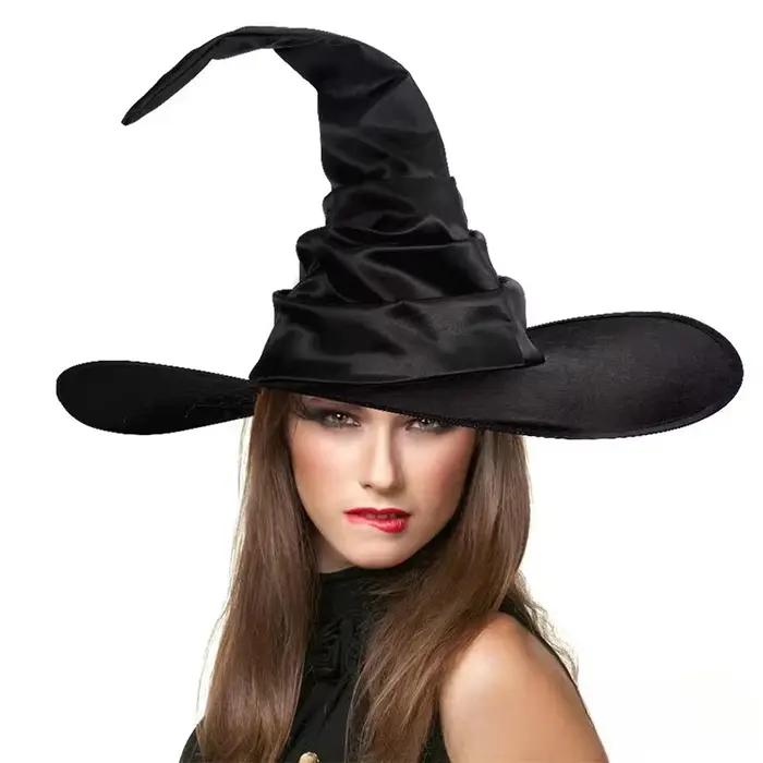 Chapeau de sorcière d'Halloween – Couvre-chef de cosplay de magicien pliable