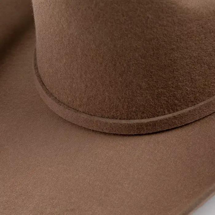 USPOP 100% laine feutre Cowboy chapeau avec boucle de ceinture 4 tailles large bord Jazz