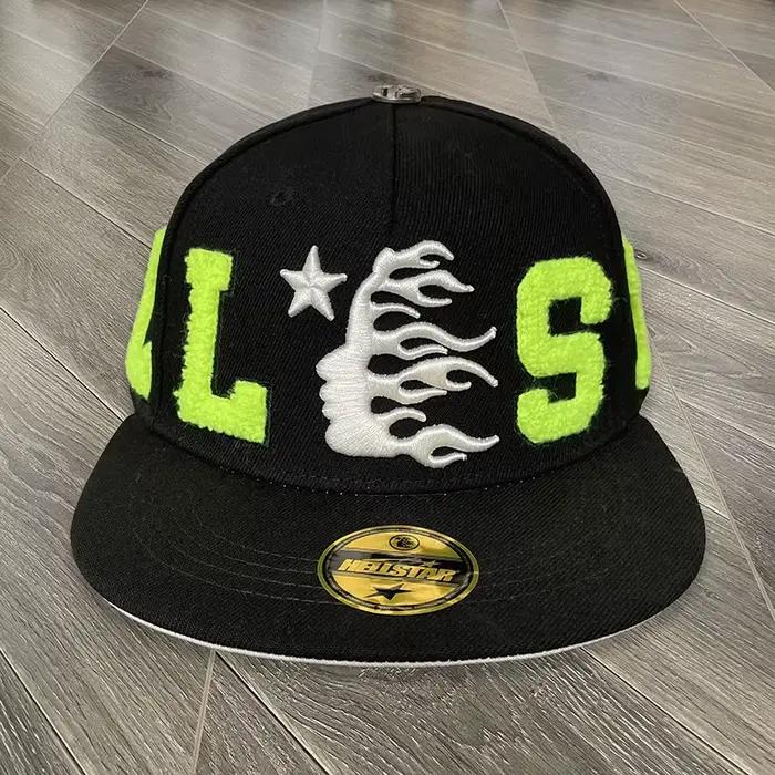 Casquette de baseball ajustée Hellstar avec logo brodé pour hommes et femmes, polyester, style sport, multicolore, plage et sport, cadeau pour amoureux du style et du sport