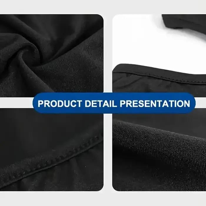 Cagoule croisée noire respirante pour hommes