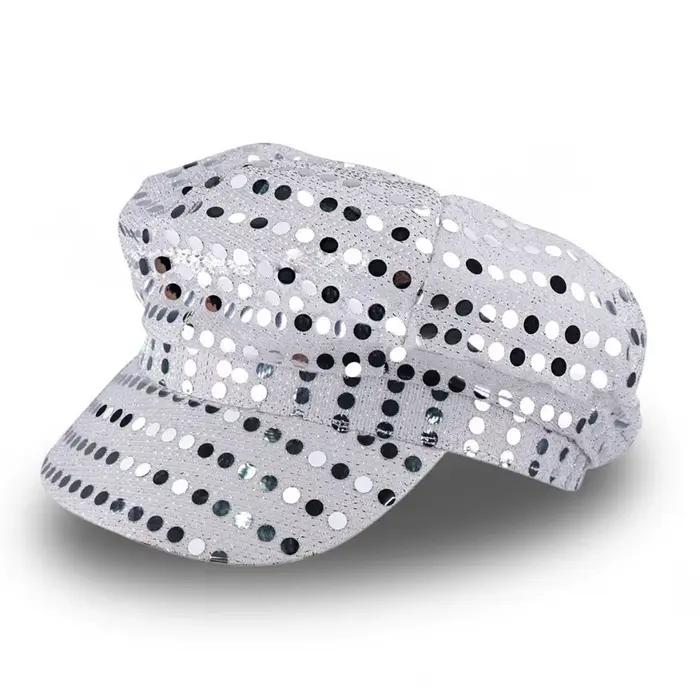 Chapeau à paillettes pour spectacle DISCO des années 70 et 80