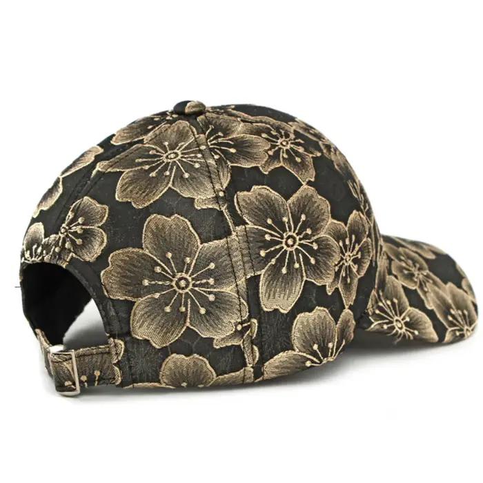 Casquette de baseball FS vintage style ethnique pour femme
