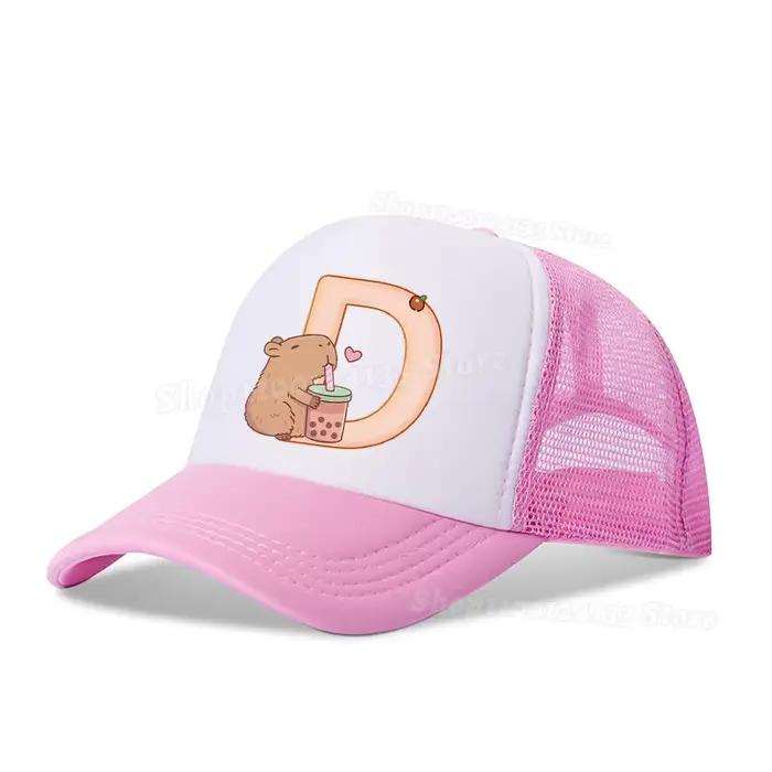 Casquette de Baseball Kawaii Animé Imprimé A-Z Lettres Tendance Y2K Décontracté Pour Enfants Et Adultes Occasions Spéciales