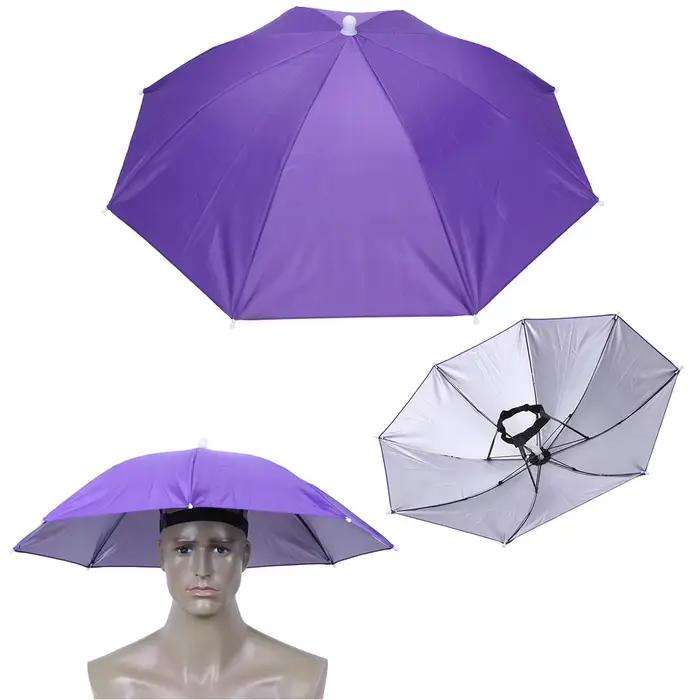Chapeau de parapluie de pluie portable