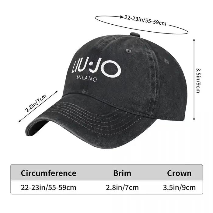 Casquette de baseball en toile délavée LIU JO MILANO