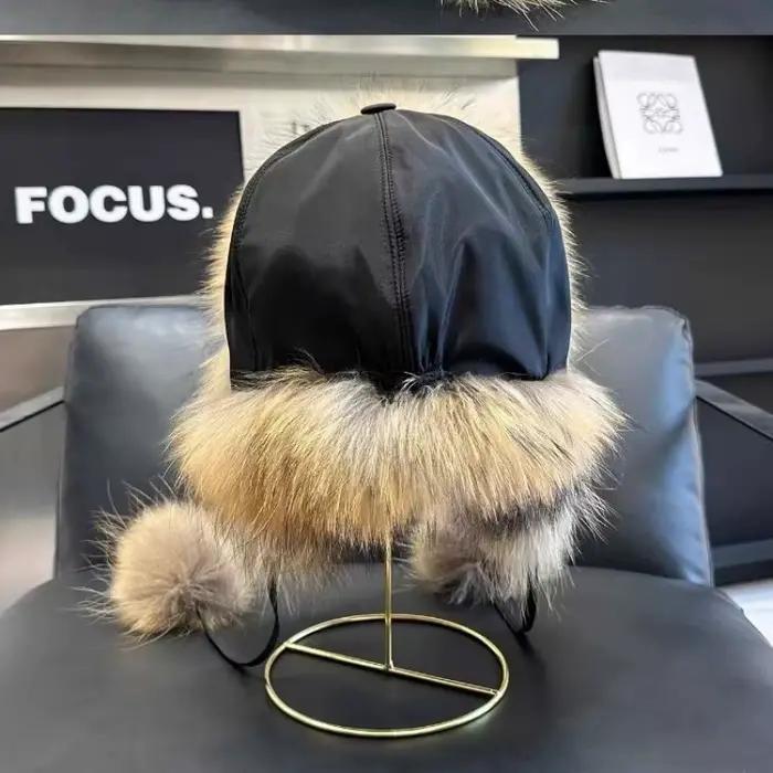 Chapeau de trappeur imperméable en fausse fourrure élégante pour l'extérieur