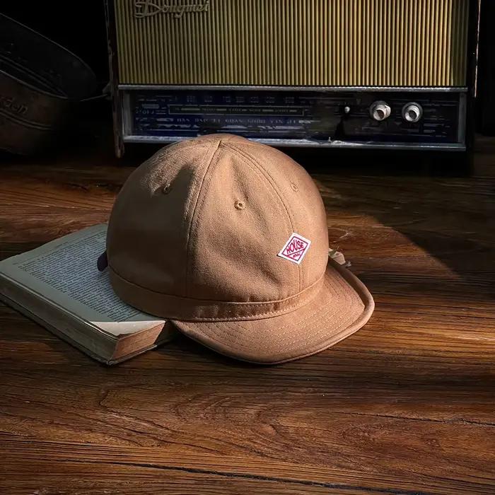Casquette de baseball rétro à bord court pour homme