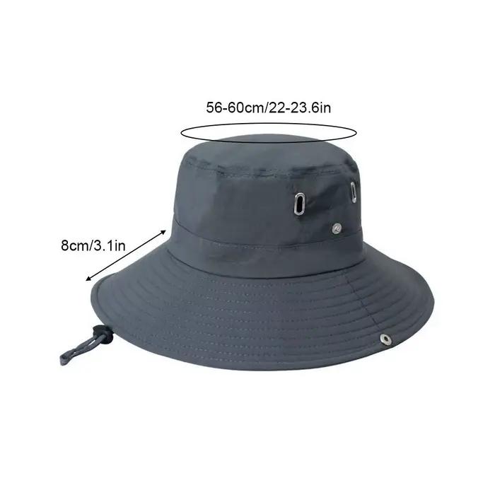 Chapeau de soleil d'été pour homme UPF 50+ à large bord