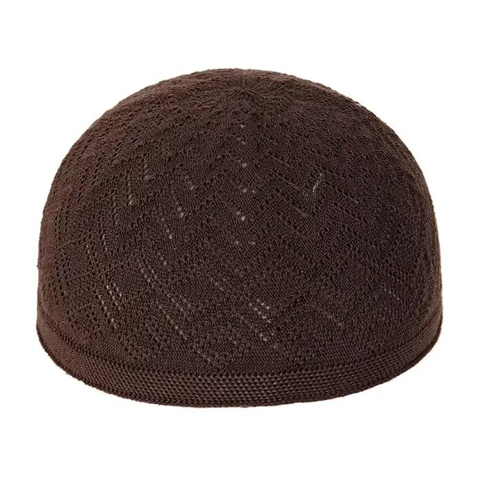 Bonnet tricoté unisexe en polyester pour hommes et femmes, style sportif, chaud et élégant pour l'hiver, occassions extérieures et de prière