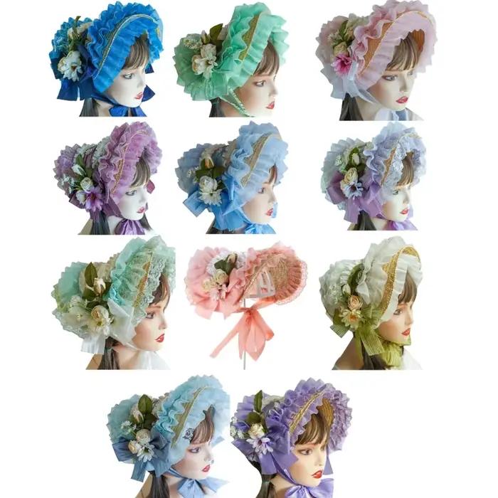Chapeau de soleil en dentelle fait à la main pour femme