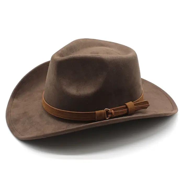 Chapeau de cowgirl en feutre pour hommes et femmes