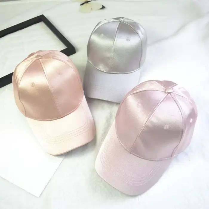 Casquette de Baseball en Satin pour Femme et Homme