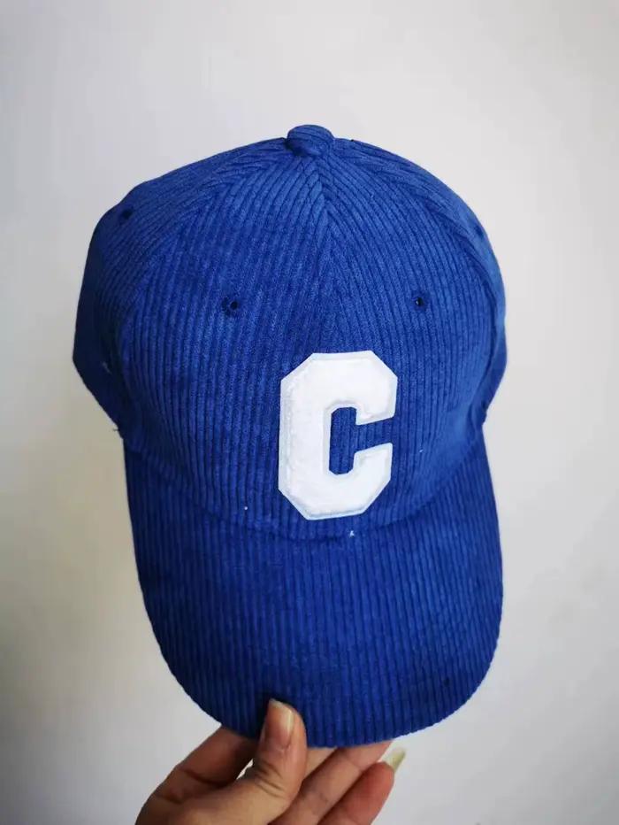 Nouvelle Casquette de Baseball en Velours Côtelé pour Hommes