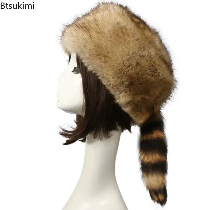 Chapeau en fausse fourrure pour femmes