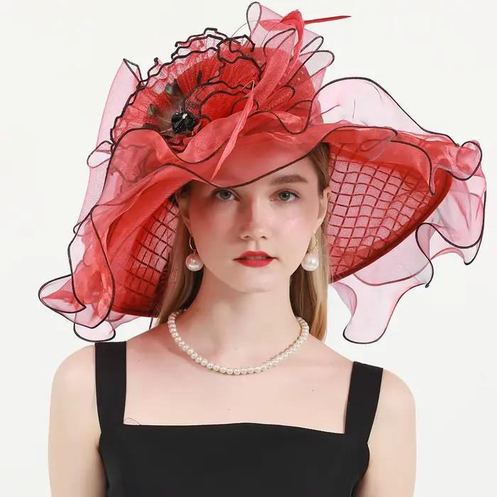 Chapeau d'été à large bord pour femme