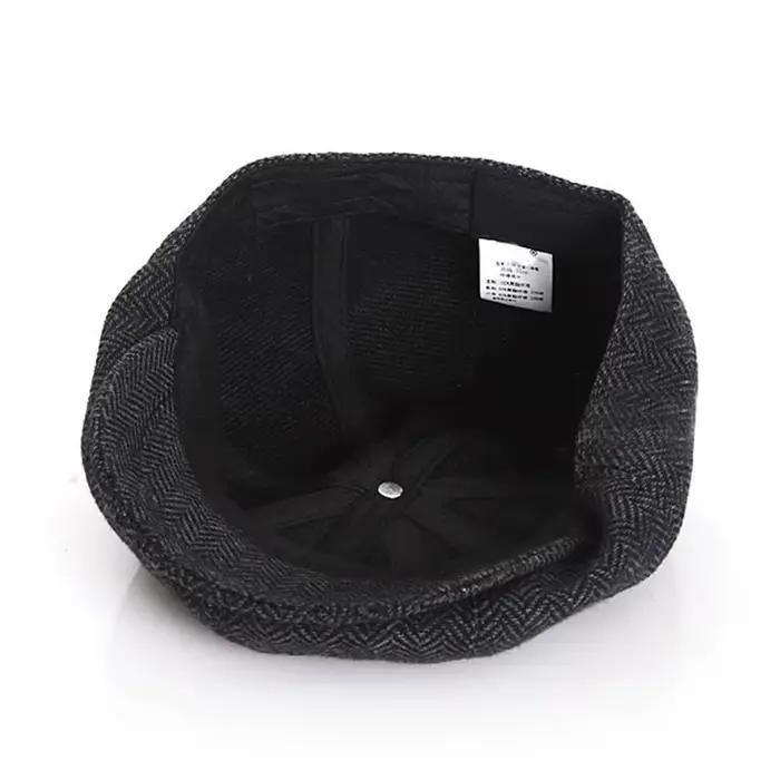 Chapeau octogonal unisexe pour filles et garçons enfants, béret streetwear en coton et lin pour enfants de 19 à 24 mois et de 4 à 6 ans, blanc, vert armée et vert