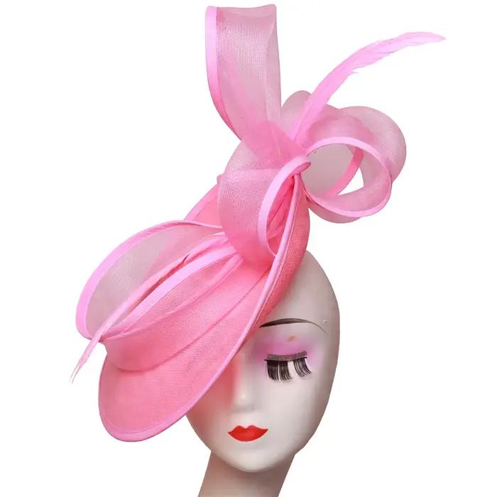 Fascinator Élégant Femme Polyester Bandeau Chic Fête Mariage Derby Occasion Spéciale