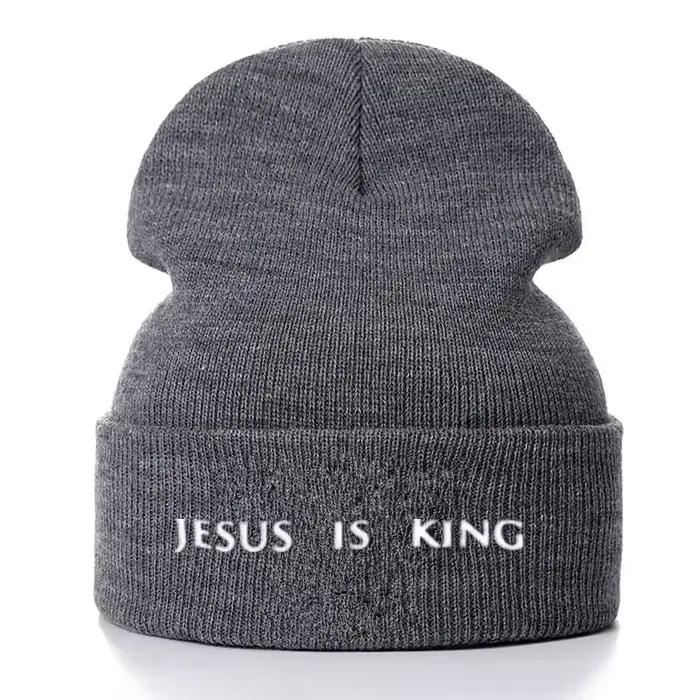 Bonnets brodés unisexe en coton