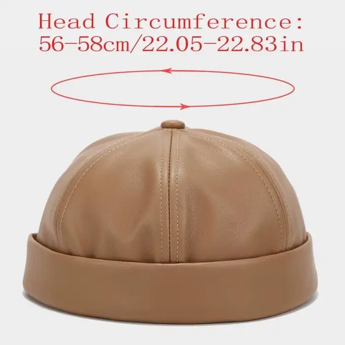 Chapeau de propriétaire rond en polyester réglable couleur unie style vintage rétro pour femmes et hommes voyage occassions spéciales