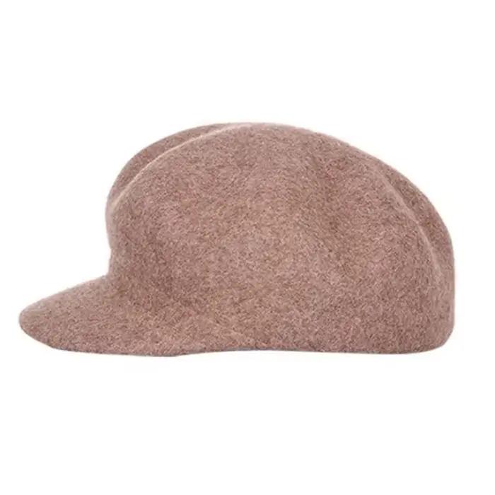 Chapeau octogonal en pure laine pour femme