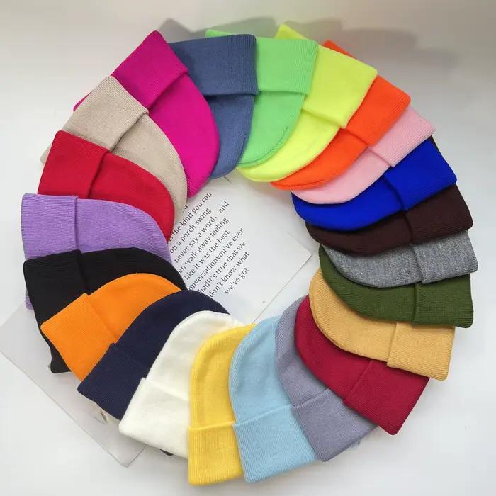 MLFO Bonnet en tricot coloré unisexe pour adultes