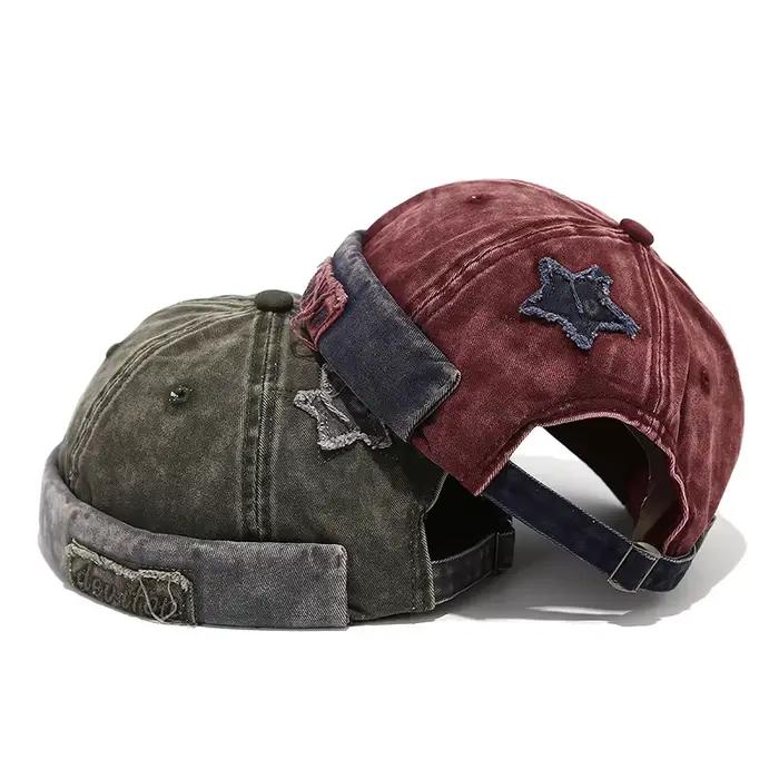 Bocca – casquette Docker rétro délavée de couleur