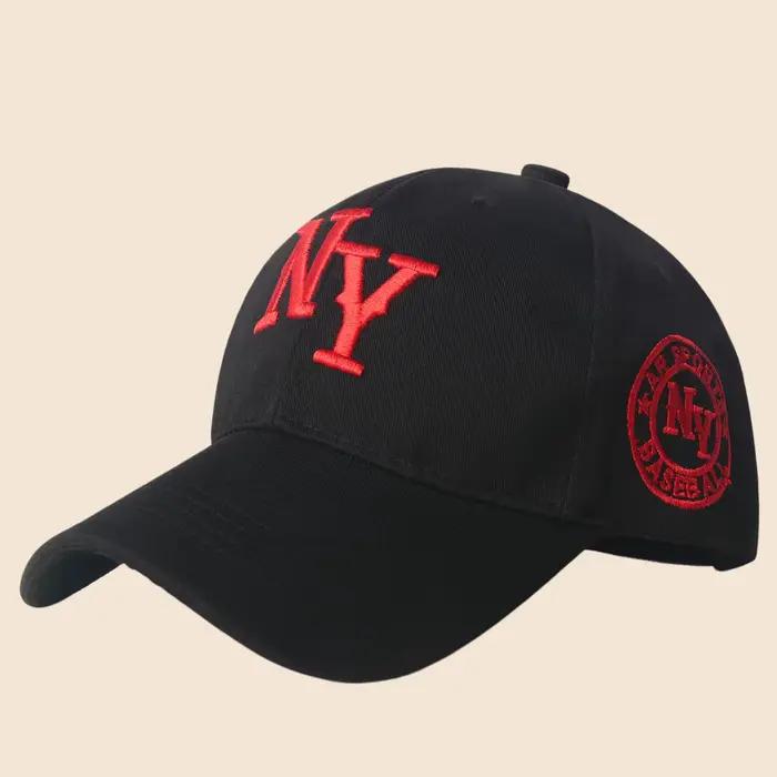 Casquette de baseball style New York avec logo NY brodé en 3D