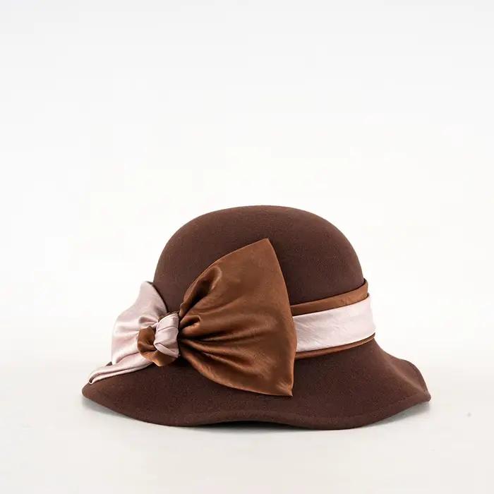 Chapeau en Laine Élégant pour Femme – Style Vintage Tendance Automne Hiver