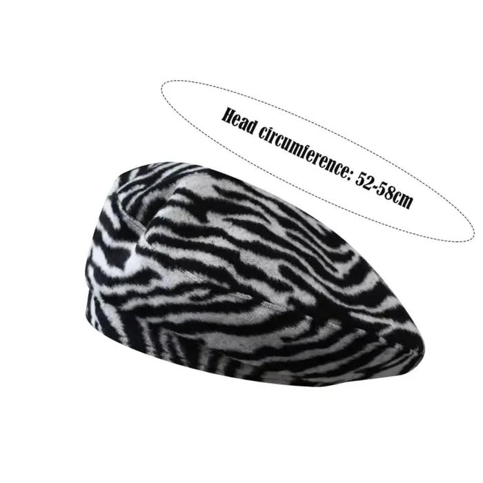 Béret rétro en peluche unisexe